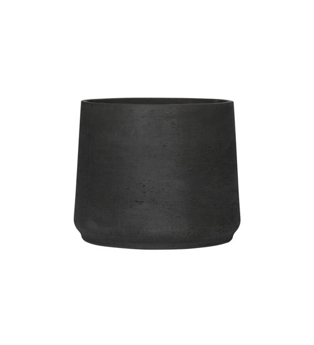 Dark Grey Concrete Patt Pot